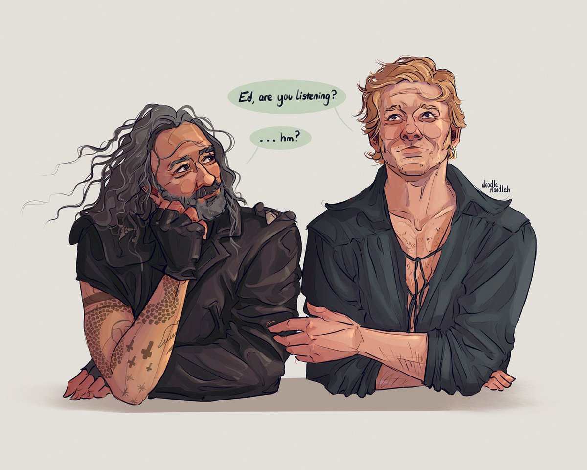 doodlenoodleh's tweet photo. and they were shipmates (former)
#ofmd #OFMDfanart #OurFlagMeansDeath https://t.co/JyFnWJ4yVl