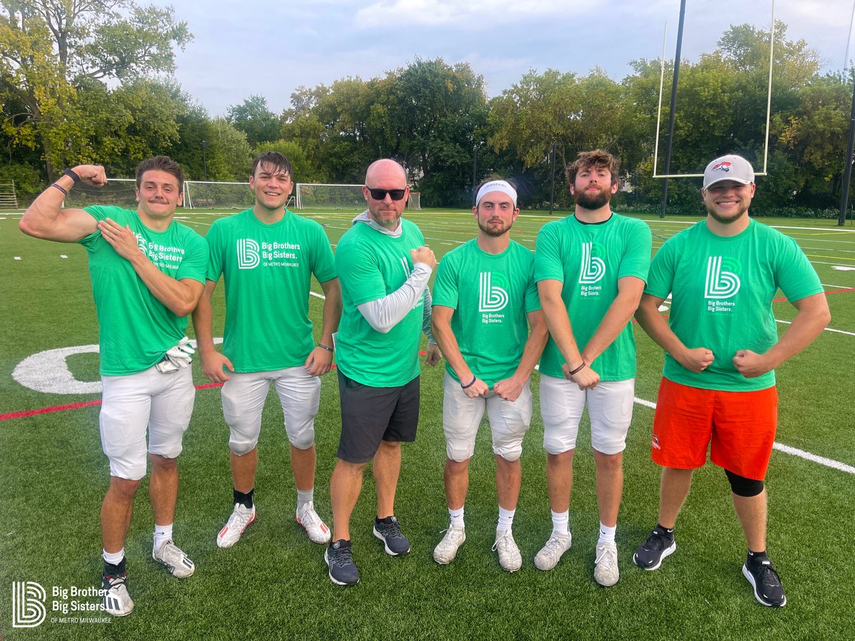 BBBS Milwaukee (@bbbsmilwaukee) on Twitter photo Oh snap!🏈
The <a href="/carrollu/">Carroll University</a> Pioneers Football team is gearing up for their BIG game this Saturday featuring BBBS! A handful of players on the CU football team volunteer as School-based Bigs in our program- and we’re so grateful for their dedication to BBBS!🧡🏈
<a href="/CoachBuddah/">Mike Budziszewski</a> Oh snap!🏈
The <a href="/carrollu/">Carroll University</a> Pioneers Football team is gearing up for their BIG game this Saturday featuring BBBS! A handful of players on the CU football team volunteer as School-based Bigs in our program- and we’re so grateful for their dedication to BBBS!🧡🏈
<a href="/CoachBuddah/">Mike Budziszewski</a>
