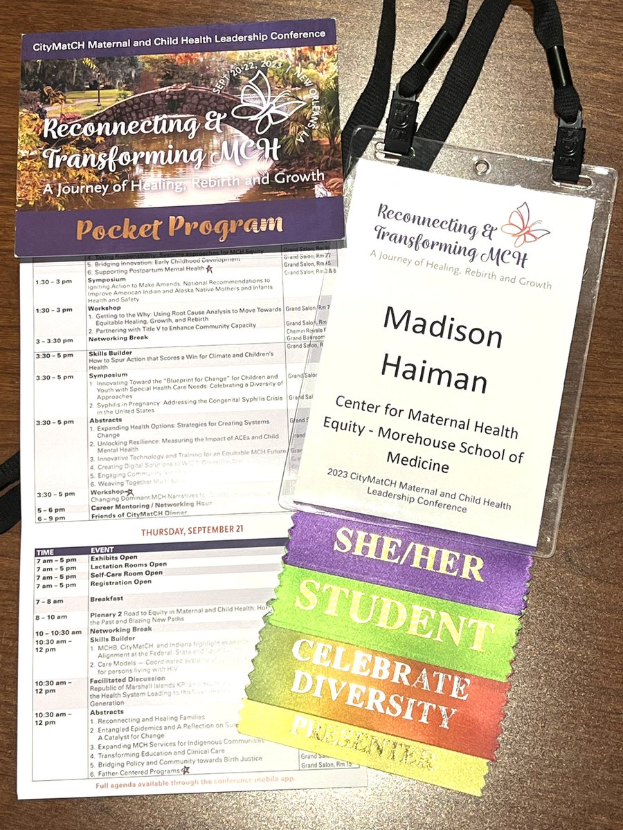 I had the opportunity to be a part of the @MSM_CMHE team presenting on engaging fathers in #preconceptioncare to achieve #maternalhealthequity at the @CityMCH conference! It was inspiring to hear from all the presenters on the great work being done to improve maternal health!