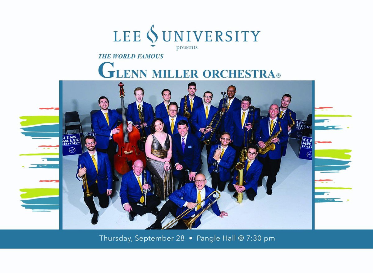 The Glenn Miller Orchestra will be our first featured group for the Lee University Presidential Concert Series this season! 

This is a ticketed event, so please visit our Eventbrite to get your tickets. 
#leeuniversity #leeusom #musicwithpurpose