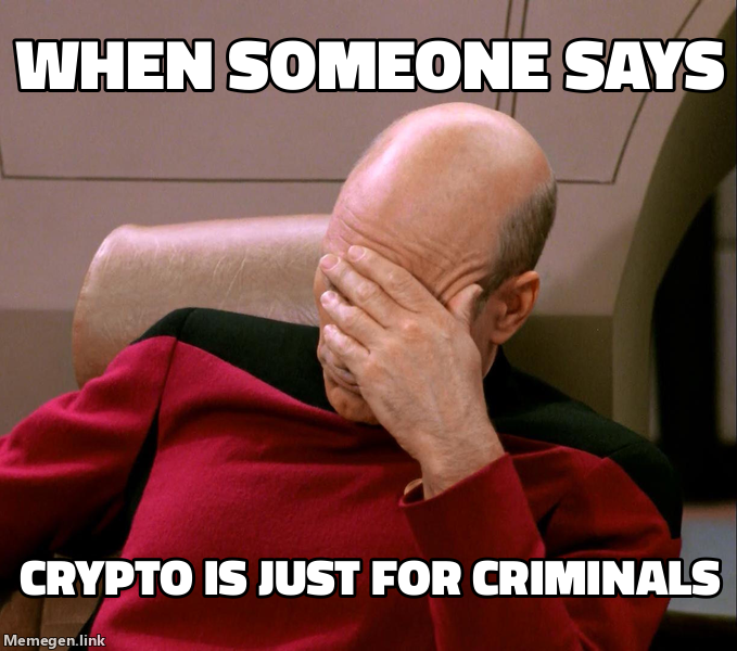 BlockchainGreg's tweet photo. Crypto and Crime: The Unfortunate Stereotype https://t.co/ECd8c2qvgg