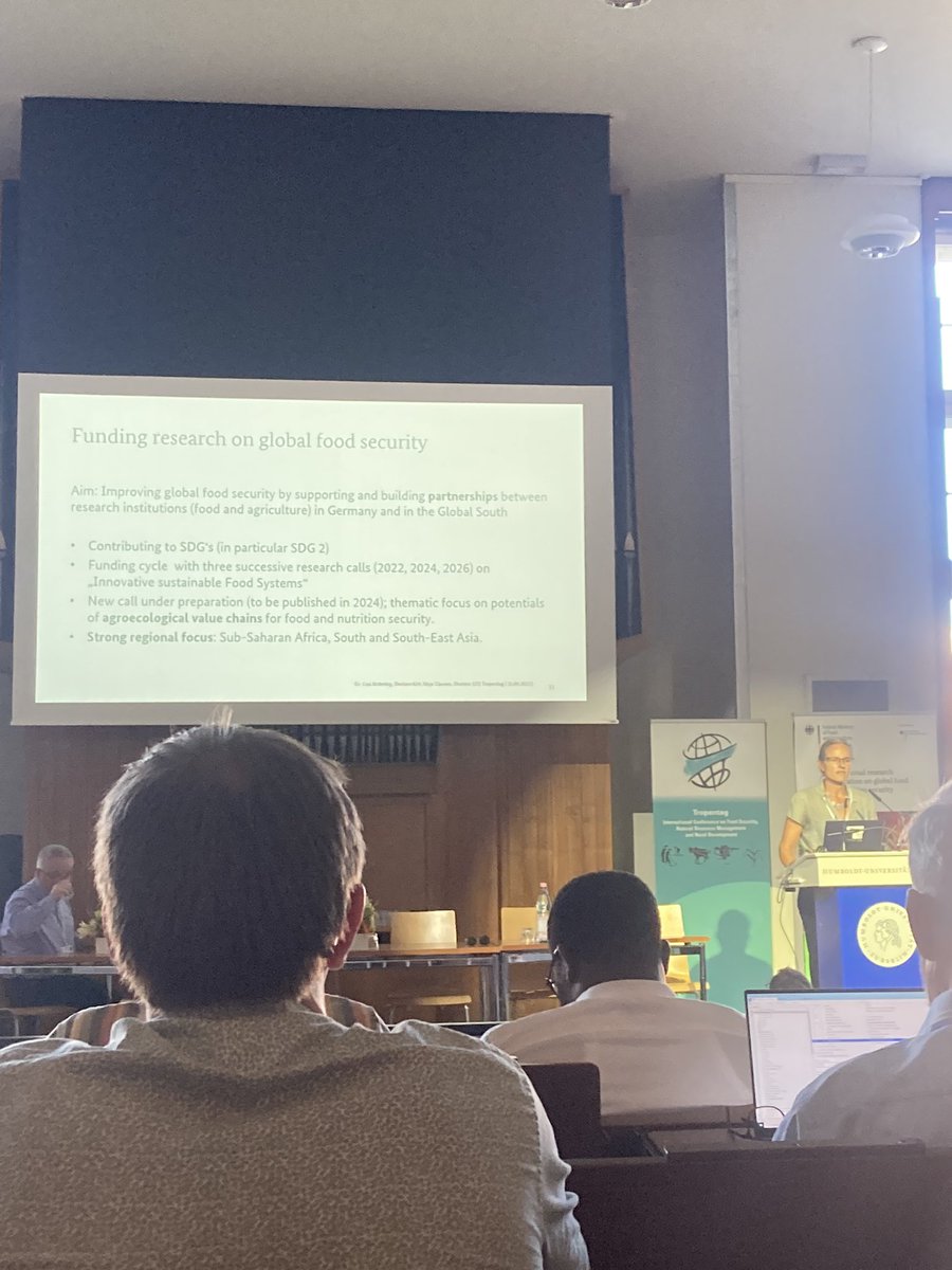 rePRISING_'s tweet photo. Great panel discussion led by @bmel today as well focusing on right to food and supporting global food security research particularly by forming strong partnerships with the Global South #Tropentag2023 @zalf_leibniz #MonksHillLab https://t.co/SSLvM5OABY