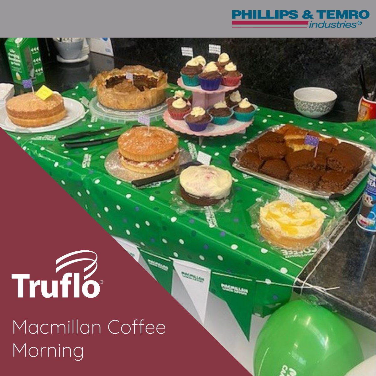 Truflo staff is not just limited to producing the world’s most robust engine cooling fans, it appears a few of us are creative in the kitchen too! The staff came together to hold a fundraiser and make baked goods for  Mcmillan Cancer Support Coffee Morning. #truflo #fightcancer
