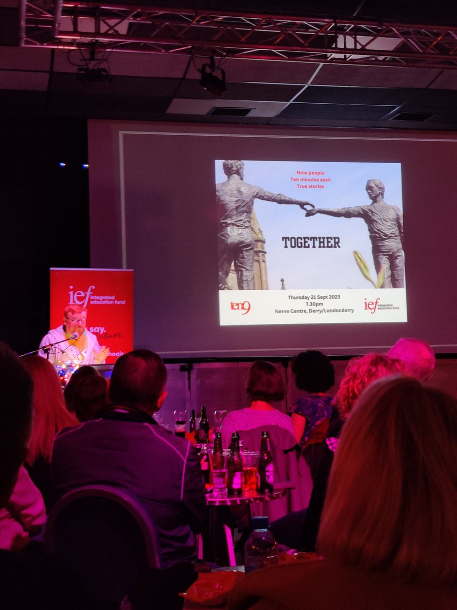jodyblom1's tweet photo. Fabulous and powerful stories told at the @IEFNI &amp; @tenx9 #grweek2023 event in the @the_nervecentre. Thanks to all the contributors! @BandsForum2010 https://t.co/nRoeRpPLu4