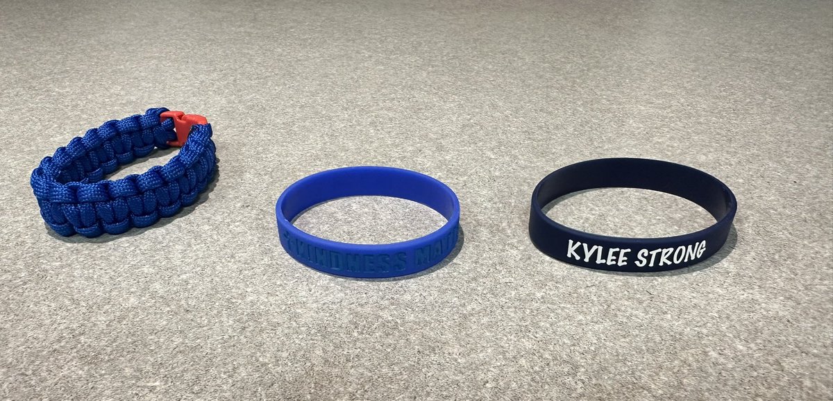 RMS_RossRams's tweet image. Don’t forget we are selling bracelets tomorrow to support Kylee!  $3 for the rubberband style and $5 for the paracord type (custom made by our very own RIS students).  #KyleeStrong