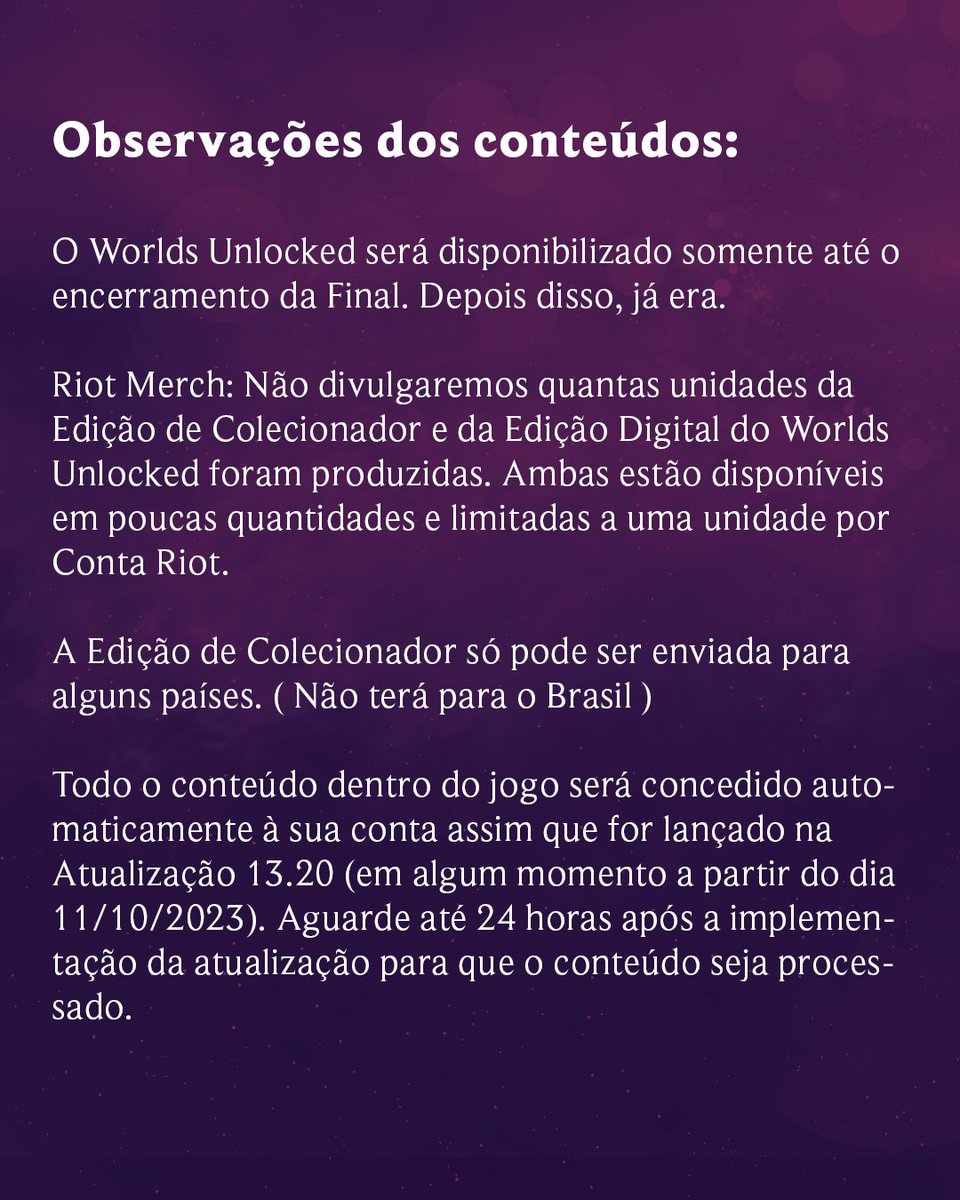 Mysthelol's tweet photo. ✨ Ai ai esse mundial chegando ❤ sem duvidas e a melhor época do ano 😍
Obs: Os conteúdos estão em Euro, então se converter direitinho dá:
*Conteúdo Digital → 341,23 reais
*Conteúdo Colecionador → 656,22 reais *Cotação do Euro nesse momento
#LeagueOfLegends #RiotMerch #LoL https://t.co/Ls0OFa6XKf