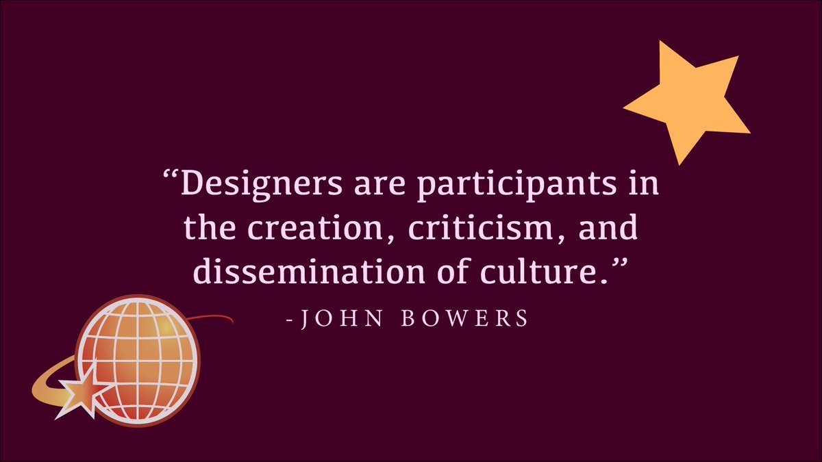Designers play a huge role in the communication of society today 💫 #RSJ108 <a href="/carenroblin/">Caren Roblin</a> #designers