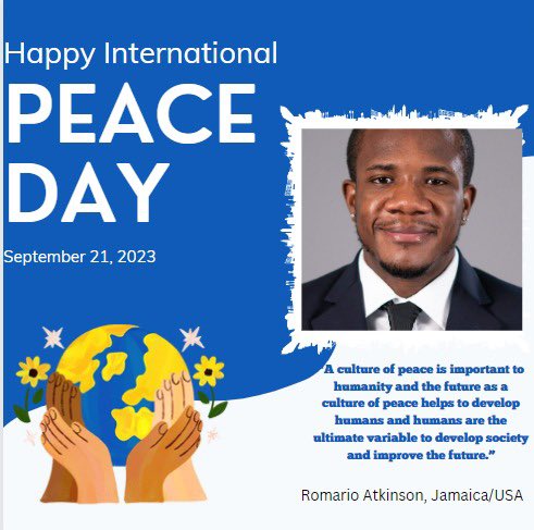 🕊 Happy #InternationalDayofPeace! Join us in celebrating the power of peace education and the importance of building a culture of peace worldwide. Together, we can create a more harmonious and understanding world for all. 🌿💙 #BuildingPeace #PeaceCulture2023