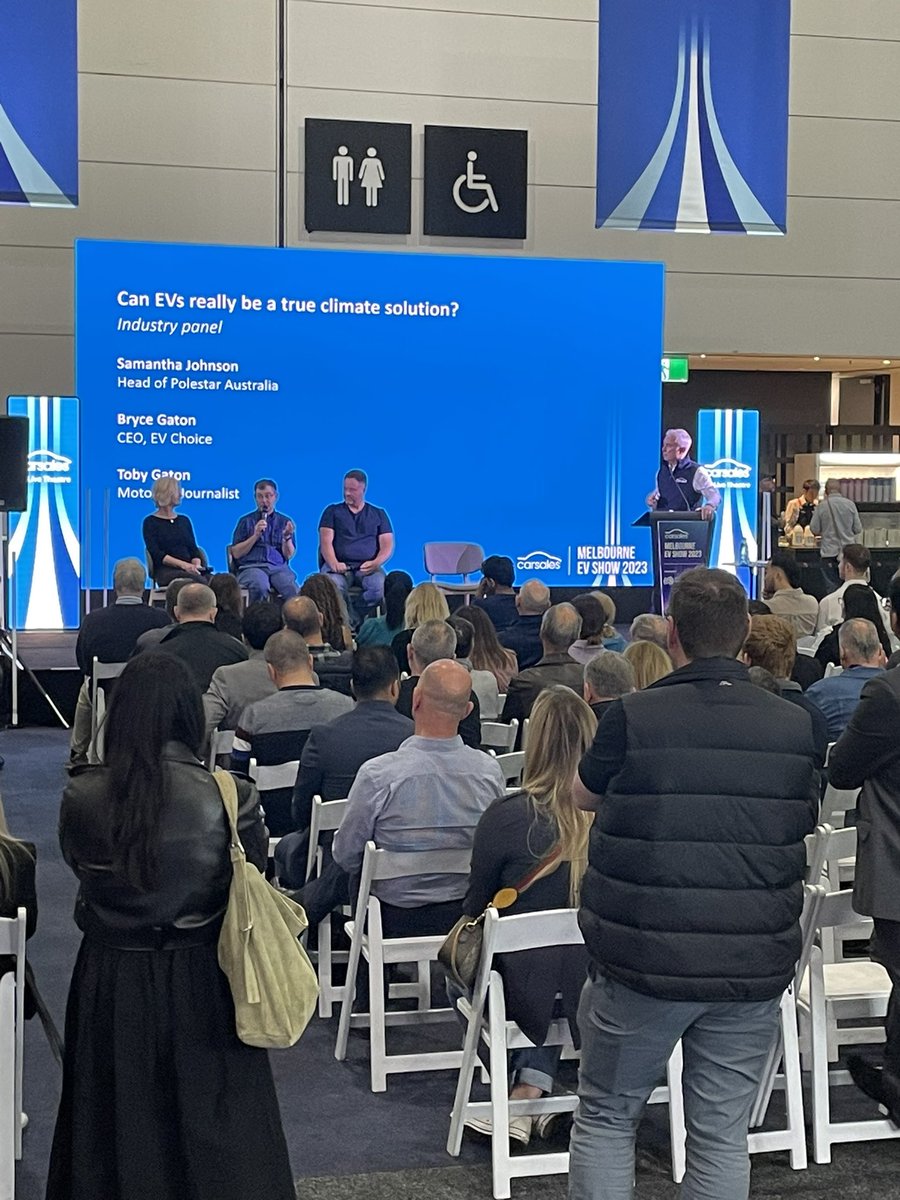 DamionSmy's tweet photo. At the Melbourne EV Show where there’s is surprising large crowd in attendance - great news, given the demise of motor shows in Australia more than a decade ago. #MEVS https://t.co/7FpKdTNDYf