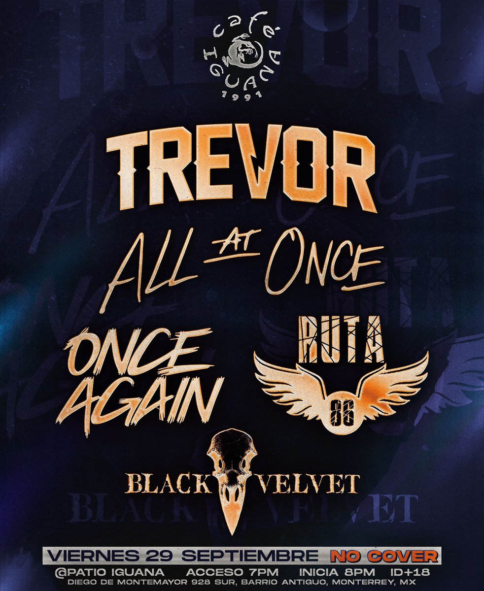 New show next week with great bands! See you there 💜