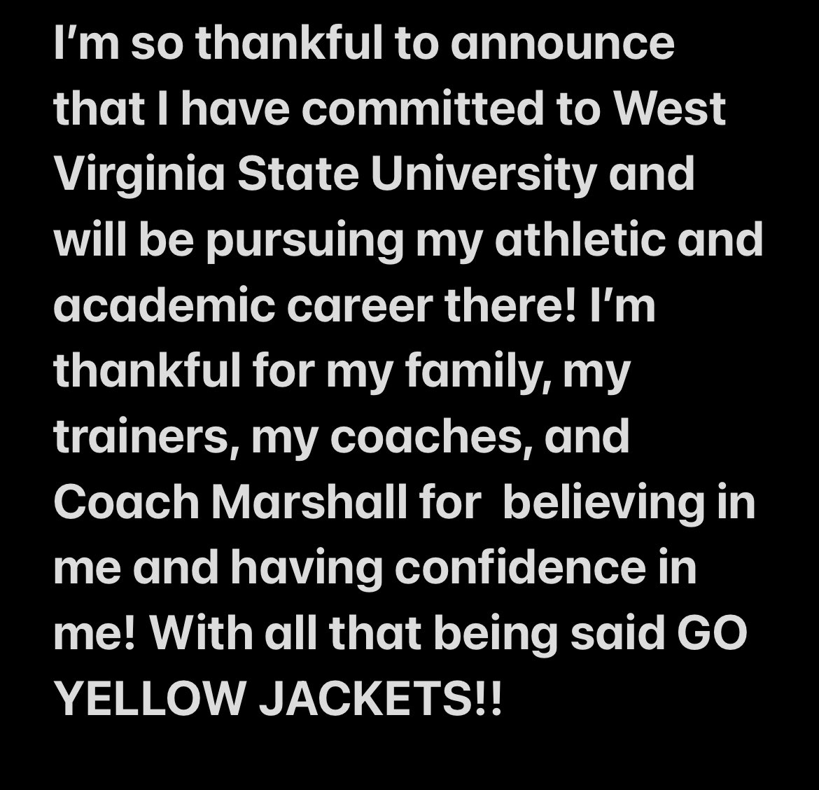 BrooksLaneigh's tweet photo. GO YELLOW JACKETS!! #commited @tristpridebball @hurricanes_tri @WHS_girlsball @wvprepbb @WVSULadyJackets @C_Marshalll https://t.co/rmb2WFg93v