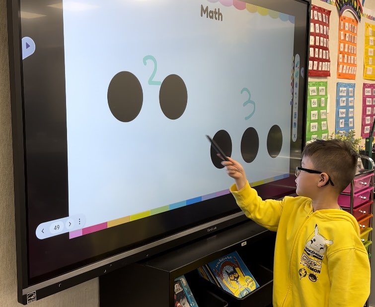 Number talks in action. How many dots do you see? How did you see them? My <a href="/HarvestHawks/">Harvest Valley Elementary</a> kindergarten mathematician communicated his thinking with us today.  We enjoyed seeing and learning several ways of identifying the number of dots.