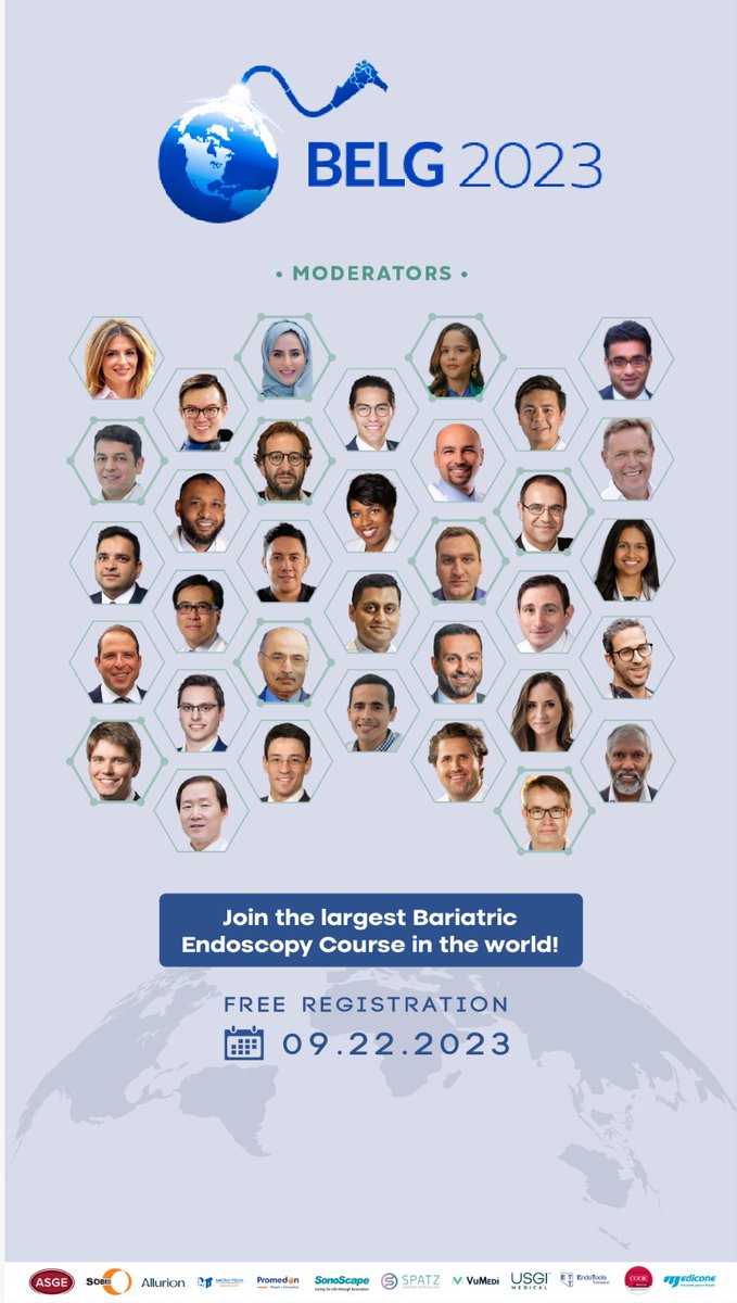 Pichamol Jirapinyo, MD, MPH (@sighpichamol) on Twitter photo Please join us tomorrow for the global bariatric endoscopic live course-BELG 2023 <a href="/BariatricLive/">Bariatric Endoscopy Live Global</a> ! Most cutting-edge techniques from 24 centers around the world being performed live moderated by experts in the field. #obesity
Free registration: bariatricendoscopylive.com Please join us tomorrow for the global bariatric endoscopic live course-BELG 2023 <a href="/BariatricLive/">Bariatric Endoscopy Live Global</a> ! Most cutting-edge techniques from 24 centers around the world being performed live moderated by experts in the field. #obesity
Free registration: bariatricendoscopylive.com
