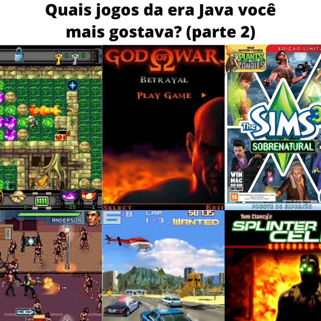 ap101gamestudio's tweet image. 🇺🇲 Which game did you like most in the Java? Your opinion is very important to us, it can be considered in future games!
🇧🇷 Qual jogo você mais gostava na era Java? Sua opinião para nós é muito importante, ela pode ser considerada jogos futuros!
#javagames #retrogames