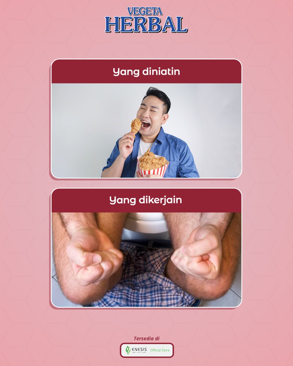 Tetap semangat buat pola hidup sehat! Vegeta Herbal selalu ada di samping kamu buat atasi masalah pencernaan.

Kandungan bahan alami Vegeta Herbal, efektif melunakkan tinja bantu BAB kamu lancar setiap hari. Belanja Vegeta Herbal sekarang!

#SeratnyaAlamiBABLancarTiapHari