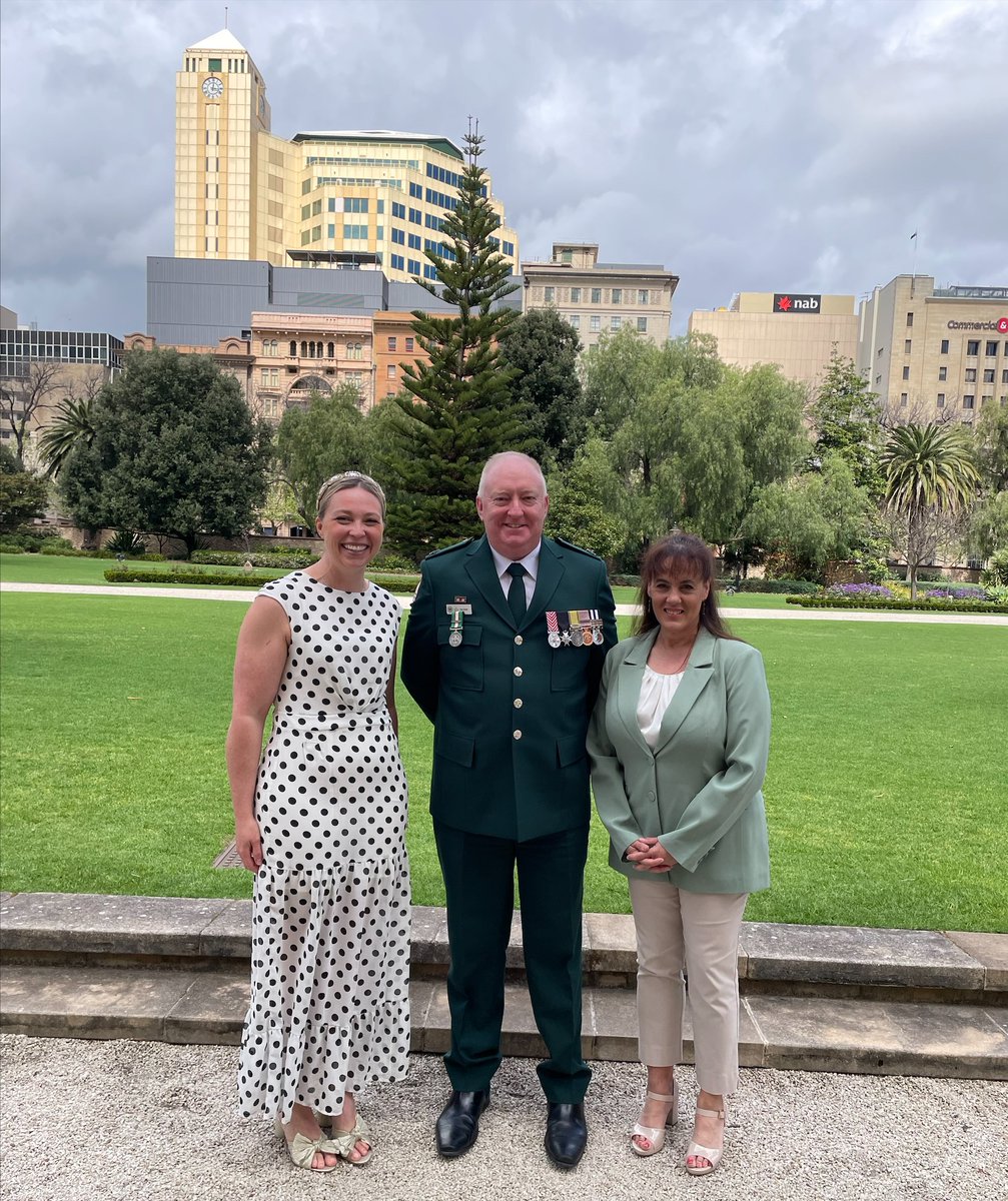We’re very proud to recognise Thamsin Dunn ASM, and Stacey Solomou ASM, who received their Ambulance Service Medals, as part of the 2023 King’s Birthday Honours. Thank you for your service and congratulations, Thamsin and Stacey. 📷left to right: Thamsin, SAAS CEO Rob, & Stacey.