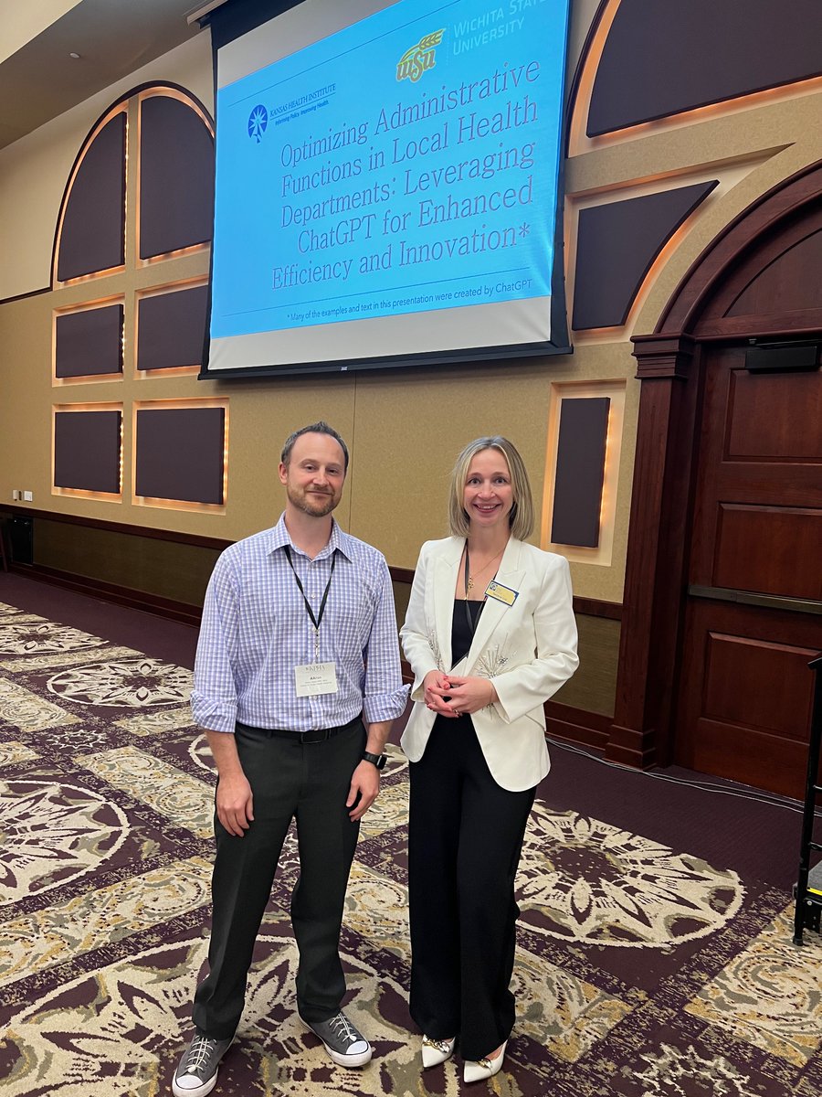 KHI_Tlin's tweet photo. Engaging discussions at the #KPHA conference, delving into workforce challenges, the opioid crisis, and valuing lived experiences. Enjoyed presenting on leveraging ChatGPT for timely information and communication, and appreciated the insightful discussions on its ethical use. https://t.co/8Qhrby6WiD