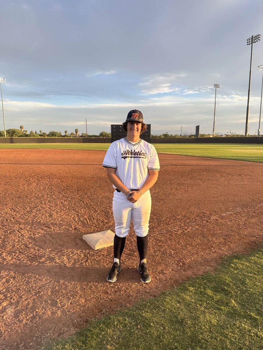 .@AZFallClassic F: @AZ_Athletics 2025 Orange vs @GBGbaseballUSA Navy 2025 PoG: @bryce_madison3 3 IP, 5K, 1H, 0 ER | 1-2