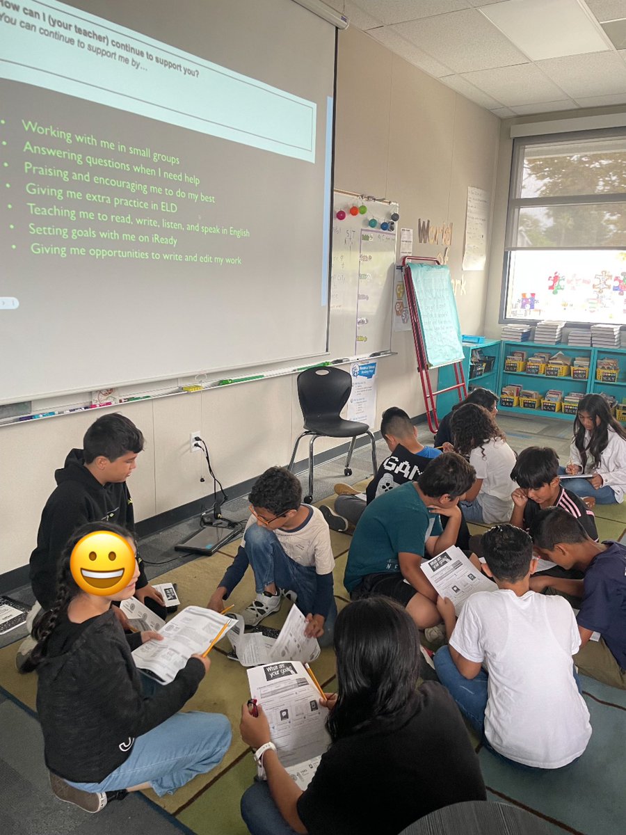 I love visiting/teaching ELD classes and setting goals with our English Learners! Students analyzed their ELPAC scores/set goals for the year! @NarancaMustangs are motivated and ready to reach those goals! Reclassification here we come! @CajonValleyUSD