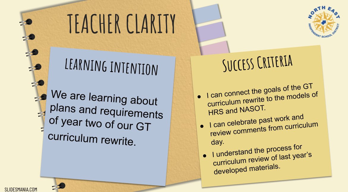 Thankful for our middle & high school #GT #ELAR teachers and #Instructional Specialists who have dedicated themselves to revising our curriculum the past two years to ensure a guaranteed & viable curriculum! #neisdgt @ReadWriteNEISD #whyGT