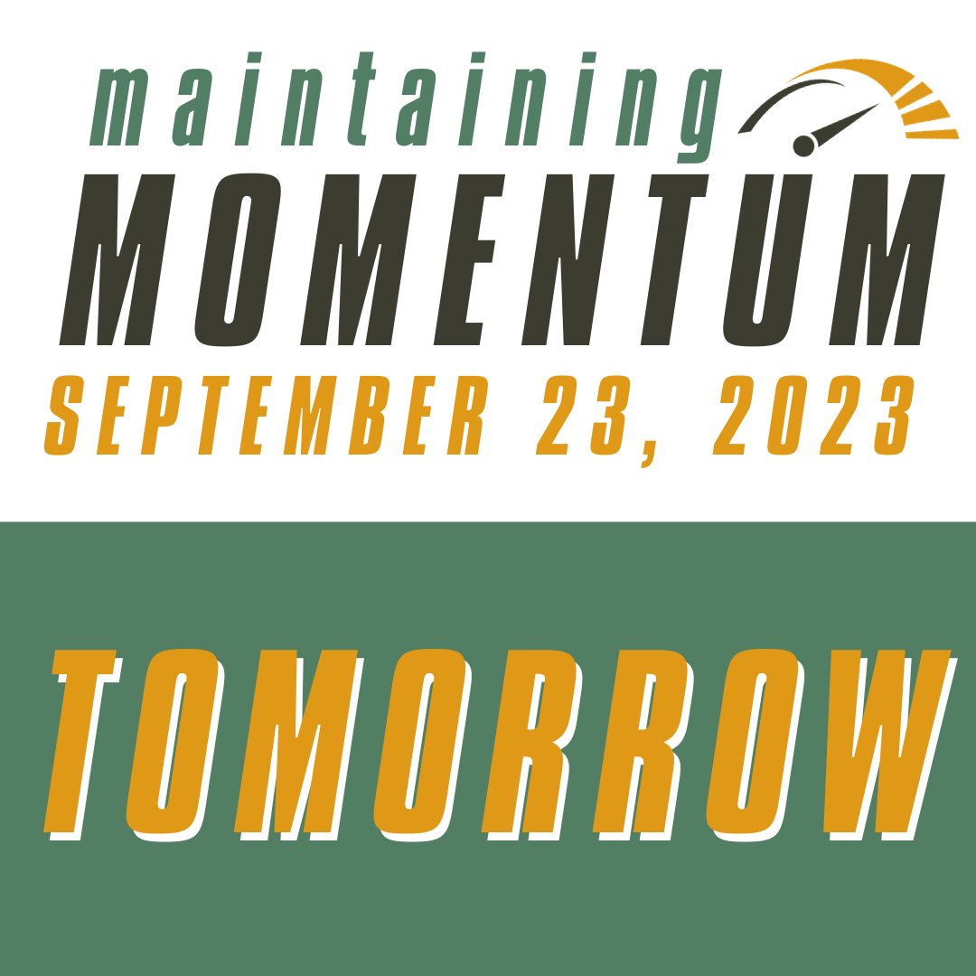 ncties's tweet photo. Tomorrow is the day!  We are so excited to #maintainmomentum from #ncties23 in our first fall virtual conference.  Registration is still open! 
https://t.co/TqWNTMcMbl https://t.co/GY10oz09UC
