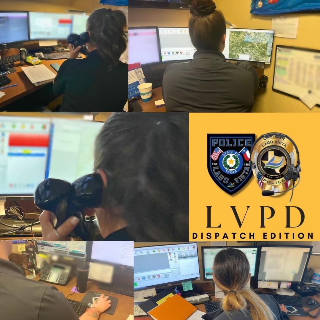 LagoVistaPD's tweet image. This week, we put on a headset with the calm voice in chaos, our very own #LagoVistaPD #Dispatchers. Our department received just over 575 calls this week, including 20 9-1-1 calls, and processed over 304 calls for service in the Computer Aided Dispatch system. #911dispatcher