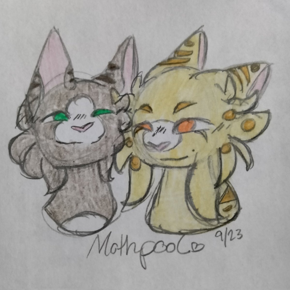 womelsdorf_art's tweet photo. Working on cats that Moonkitti covers in the Judging Ships vid.
We have Mothpool and OneFire/FireWhisker. Then we have ToadStep and BriarLight as friends 💙
#warriors #warriorcats #cats #mothwing #leafpool #mothpool #firestar #fireheart #onestar #onewhisker #toadstep #briarlight https://t.co/kiw86fGXZm