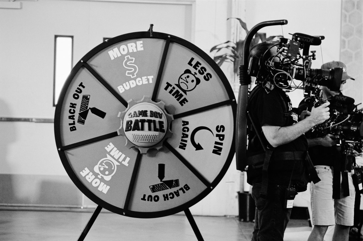 JJCastilloVR's tweet image. Psssst, we literally just made that show. But with teams of 3 making a game in 2 days. Trailer dropping soon! #GameDevBattle