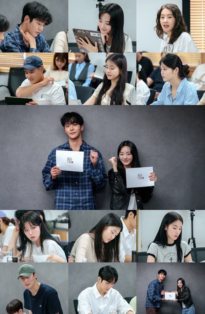 KBS drama #WeddingBattle cast at a script reading.

Confirmed to premiere on October 30. #Rowoon #ChoYiHyun #ParkJiYoung #ChoHanChul #LeeHaeYoung #ChoiHeeJin #JinHeeKyung #JungShinHye #ParkJiWon #JungBoMin #OhYeJoo #ParkHwanHee #SonSangYeon #ChoiKyungHoon #KimDongHo