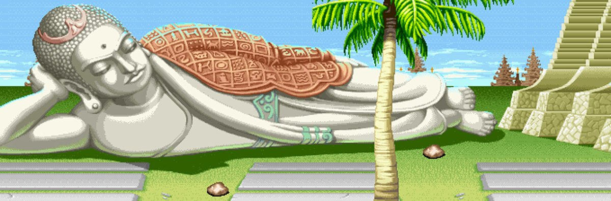 mdsupremo's tweet photo. @RheoGamer Será que no Mega Drive daria pra manter o coqueiro no cenário do Sagat? https://t.co/Ju6tAFQgpU