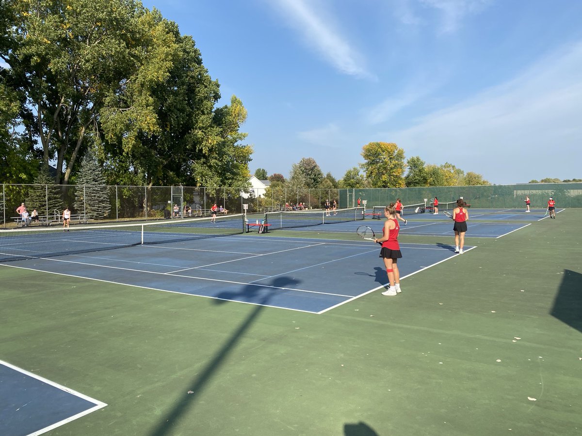 Good luck Red Raiders Tennis.  Last home match of the season. #redsea #raiserstrong