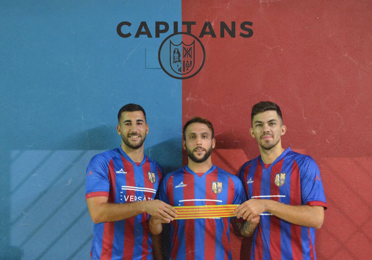Confirmats els capitans del primer equip.❤️💙

Champi, Eric Ortiz i Àlex Torres lluiran el braçalet de capità durant aquesta temporada 2023/24 amb esforç i honor.🏅💪🏼