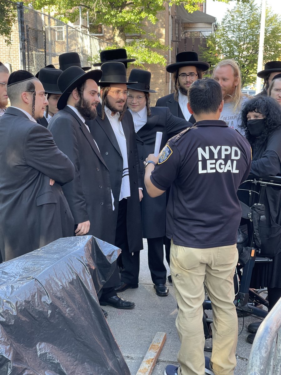 This is one of approximately 30 sites in Brooklyn where tens of thousands of ultra-Orthodox Jews are partaking in a ritual slaughter of chickens before #yomkippur called #Kaporos.

The vendors sell and slaughter the chickens on public streets in violation of multiple city health