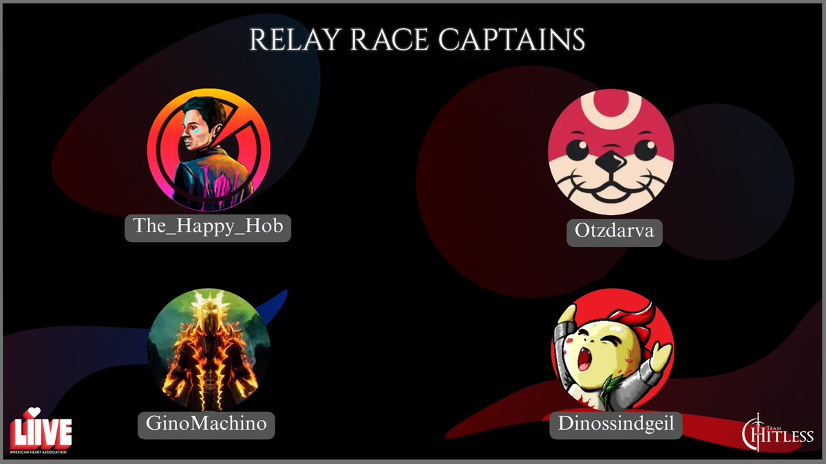 TeamHitless's tweet photo. Check out the full line-up of our BIGGEST charity event to date!

❤️‍🔥7 Showcase Runs 
❤️‍🔥4 Game Relay Race 
❤️‍🔥4 Legendary Captains:
@The_Happy_Hob 
@OtzdarvaYT 
@GinoMachino 
@dinossindgeil 

❤️All in the name of raising money for @Heart_Liive https://t.co/LgS42yUeK9