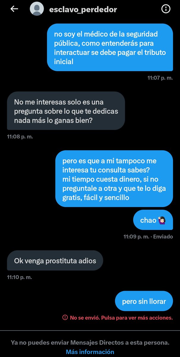 FindomSanta's tweet photo. @EsclavoPerdedor Para que vean la mierda misogina que eres y lo que te gusta llorar, es normal que ni una Diosa te haga caso 😂 https://t.co/aZyvcbz205