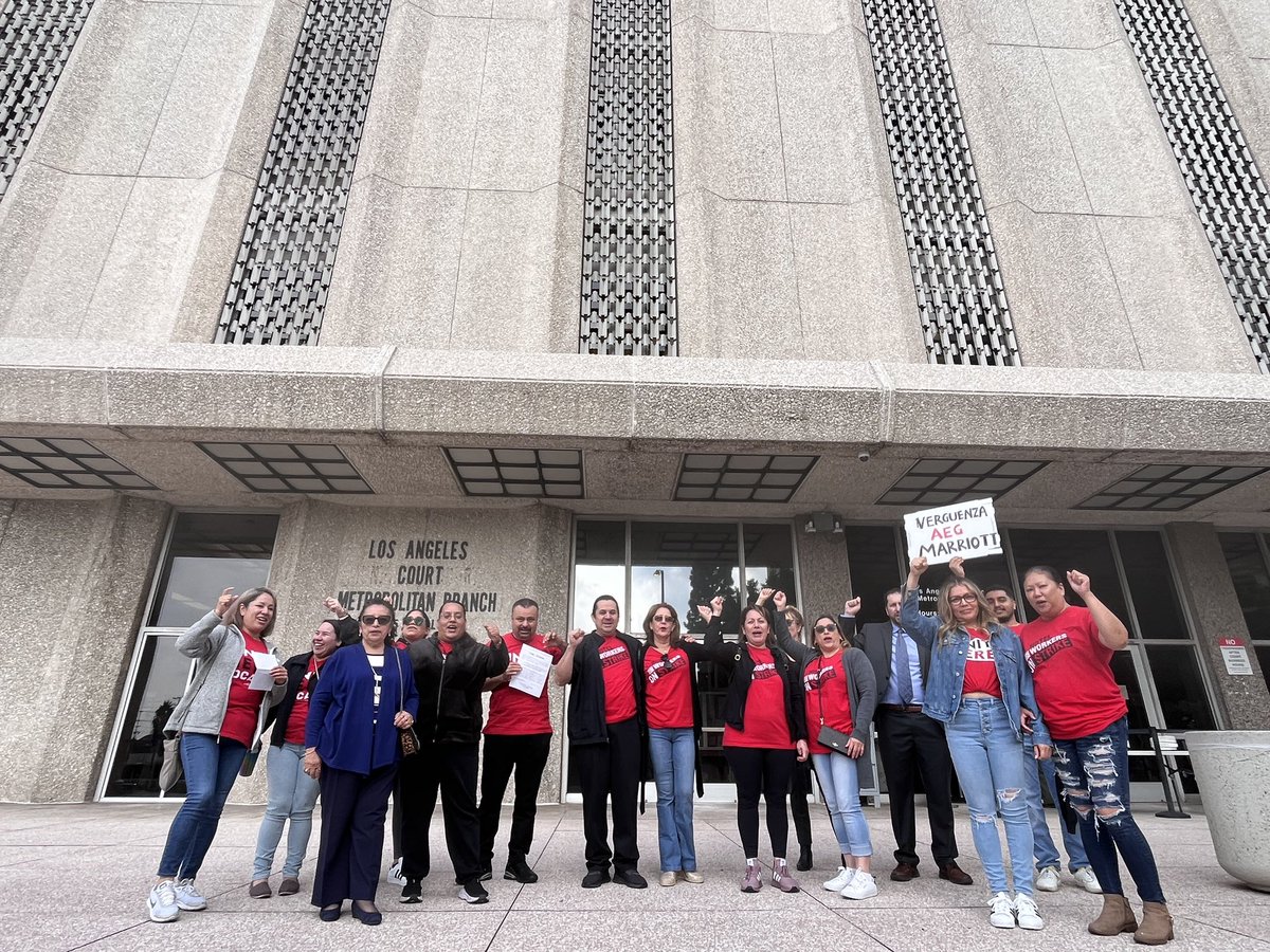 VICTORY UPDATE: No charges were filed against the workers at the JW Marriott who were cited for drumming! 

We are ready now more than ever to keep fighting! We will not be bullied and silenced by the JW Marriott and AEG. Fair contract now! #ShameOnMarriott