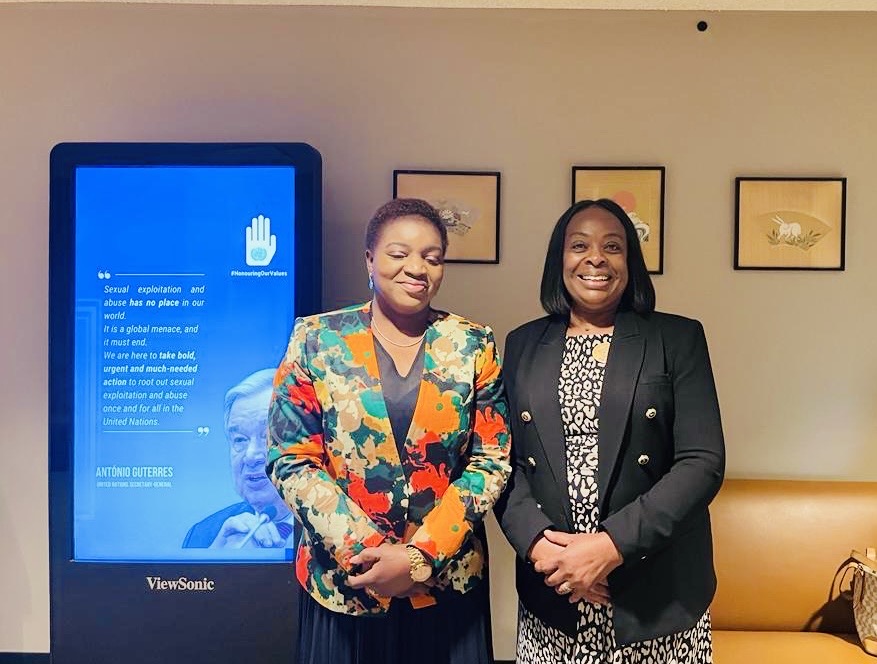 Delighted to join Kenya's Health Cabinet Secretary Nakhumicha Wafula, @Nakhumicha_S— who was co-chair of the #UNGA78 #HLM on #UHC—and @UN member countries in tabling their commitments. I also had an opportunity to discuss @PATHtweet's work in #Kenya and our strong collaboration.