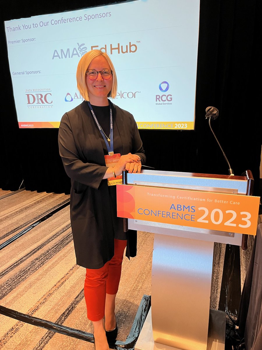 acgme's tweet image. Thank you to @ABMSCert for hosting a fantastic #ABMS2023. The #ACGME was honored to have several representatives at the conference including:

-  Vice President, Diversity, Equity, and Inclusion @pilarortegamd who presented research on a new language proficiency rating tool
-…