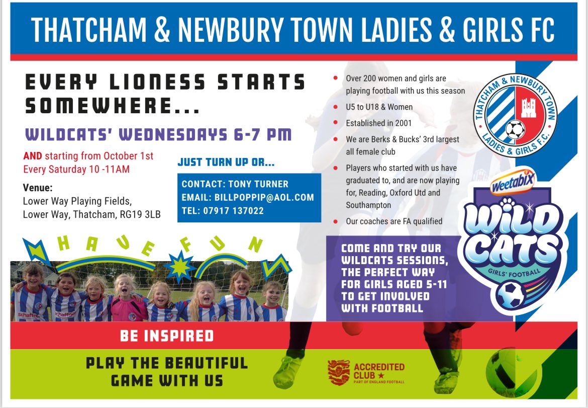 Thatcham & Newbury Town Ladies & Girls FC (@tntlgfc) on Twitter photo 
