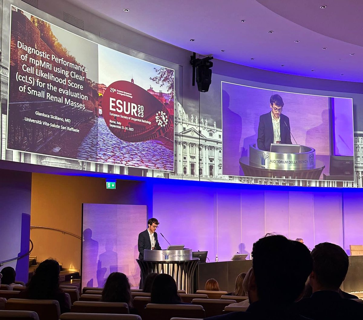 What a start!! I am sincerely grateful for this opportunity. #ccLS <a href="/ESUR2023/">ESUR23</a> <a href="/EsurOffice/">European Society of Urogenital Radiology</a>