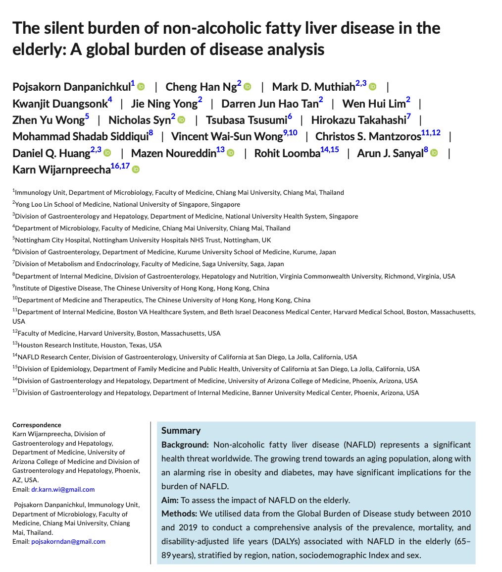 The Liver Foundation (@theliverfound) on Twitter photo #LiverTwitter 😍 The latest collaborative study from <a href="/TheLiverFound/">The Liver Foundation</a> assess the burden of #NAFLD/#MASLD in the elderly published in <a href="/APandT/">roypounder.apt</a> pubmed.ncbi.nlm.nih.gov/37694808/!🔥 #LiverTwitter 😍 The latest collaborative study from <a href="/TheLiverFound/">The Liver Foundation</a> assess the burden of #NAFLD/#MASLD in the elderly published in <a href="/APandT/">roypounder.apt</a> pubmed.ncbi.nlm.nih.gov/37694808/!🔥