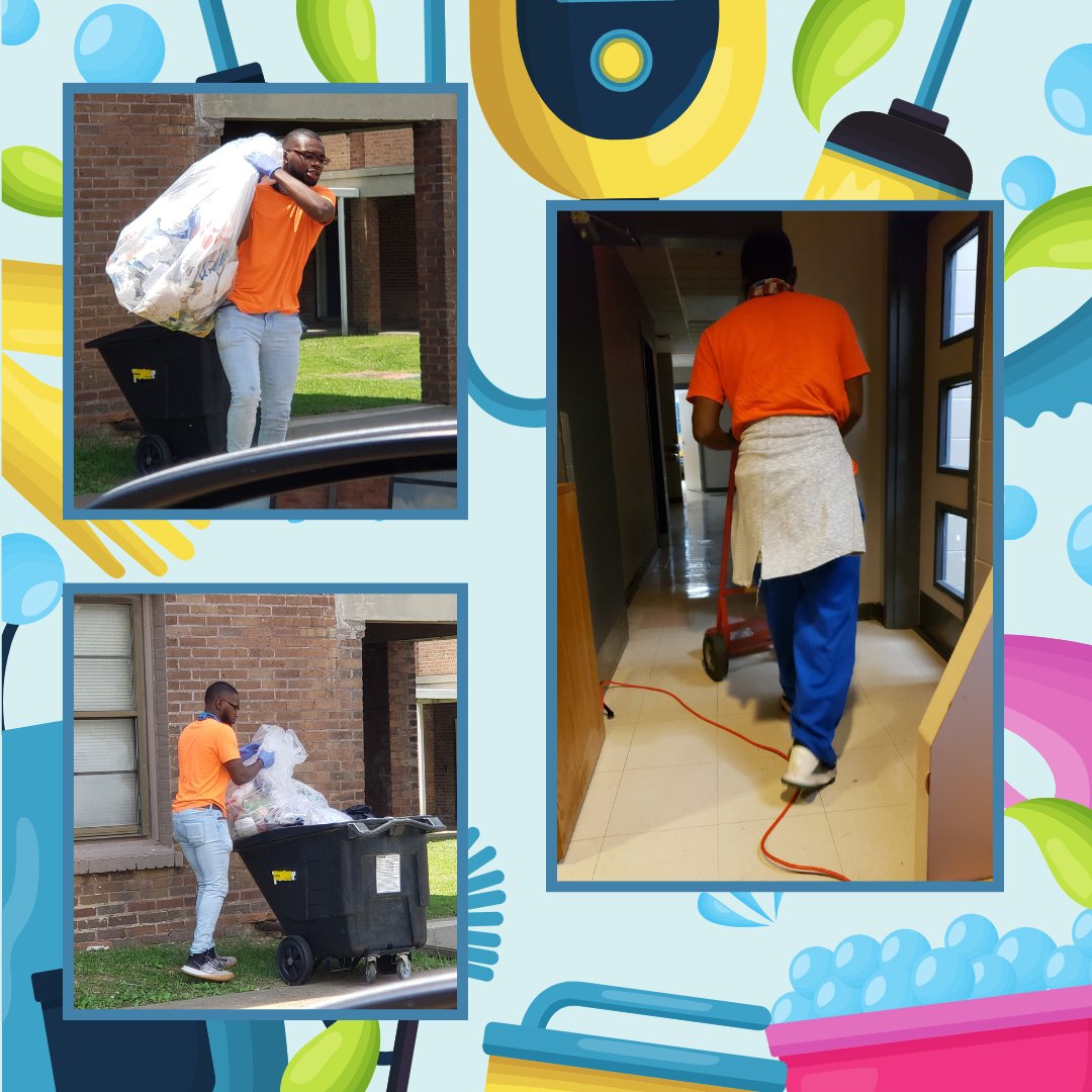 Happy #ThrowbackThursday
This summer, Elijah worked with his mom. He helped his mom prepare dorm rooms for incoming students. 
We love it when our students have the ability to experience different types of careers. Way to work hard Elijah! #throwback #summerjob #careerdevelopment