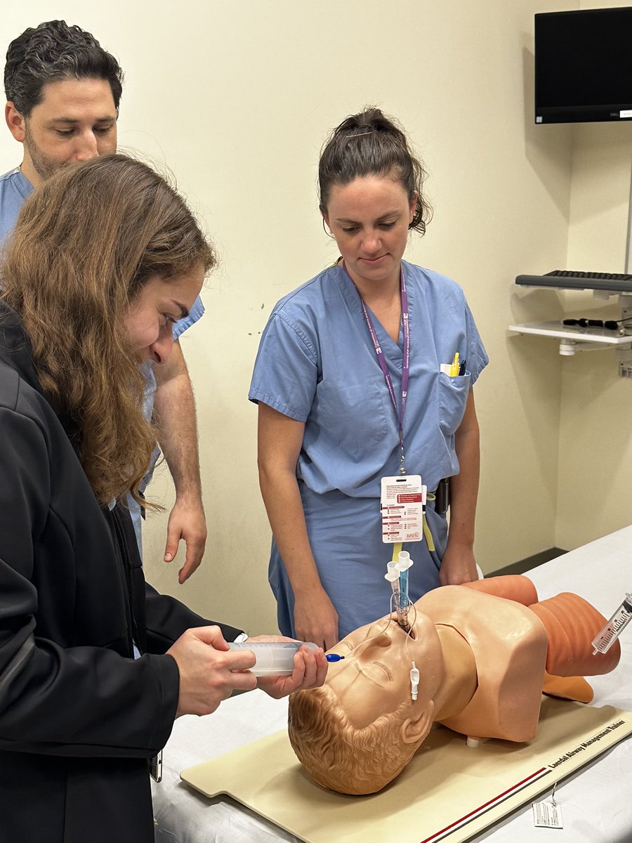 Thank you Dr. Nadler (Dept. of Anesthesia) and the staff in the Solomont Simulation Center for our Airway Education Session! It’s always great to learn from colleagues in departments that we work with frequently. #otolaryngology #education #simulation #airway #residency