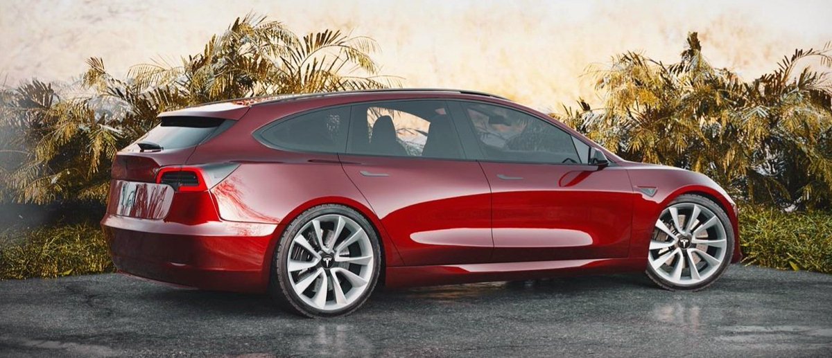 Can this become a reality one day?

@ElonMusk, please take notes. ✨

Thanks to CGI creator Sugar Chow, who's known as sugardesign_1 on social media, we have an incredible rendering of a <a href="/Tesla/">Tesla</a> Model 3 wagon that looks like it's a legit #Tesla design.

Should this #ev be built?