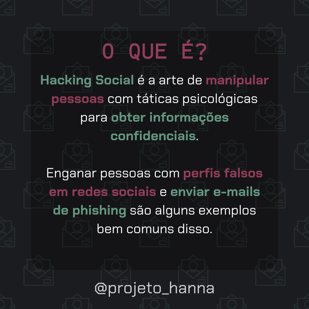 Projeto_Hanna's tweet photo. [HACKING SOCIAL]

Hoje falamos de uma das formas mais perigosas que hacking, que não usa softwares ou máquinas, mas sim pessoas

BORA PRO POST!

#hacking #hackers #hack #hackingsocial #segurançadigital #dica #projetohanna #bolhadev #tecnologia #segurança #projeto_hanna

++ https://t.co/EYaLEXpiKG