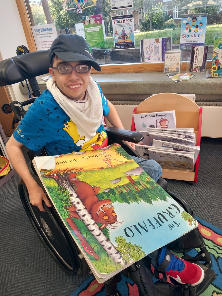 d178265's tweet photo. Adam enjoyed the his library visit today #horsham https://t.co/9b16EC2n3L