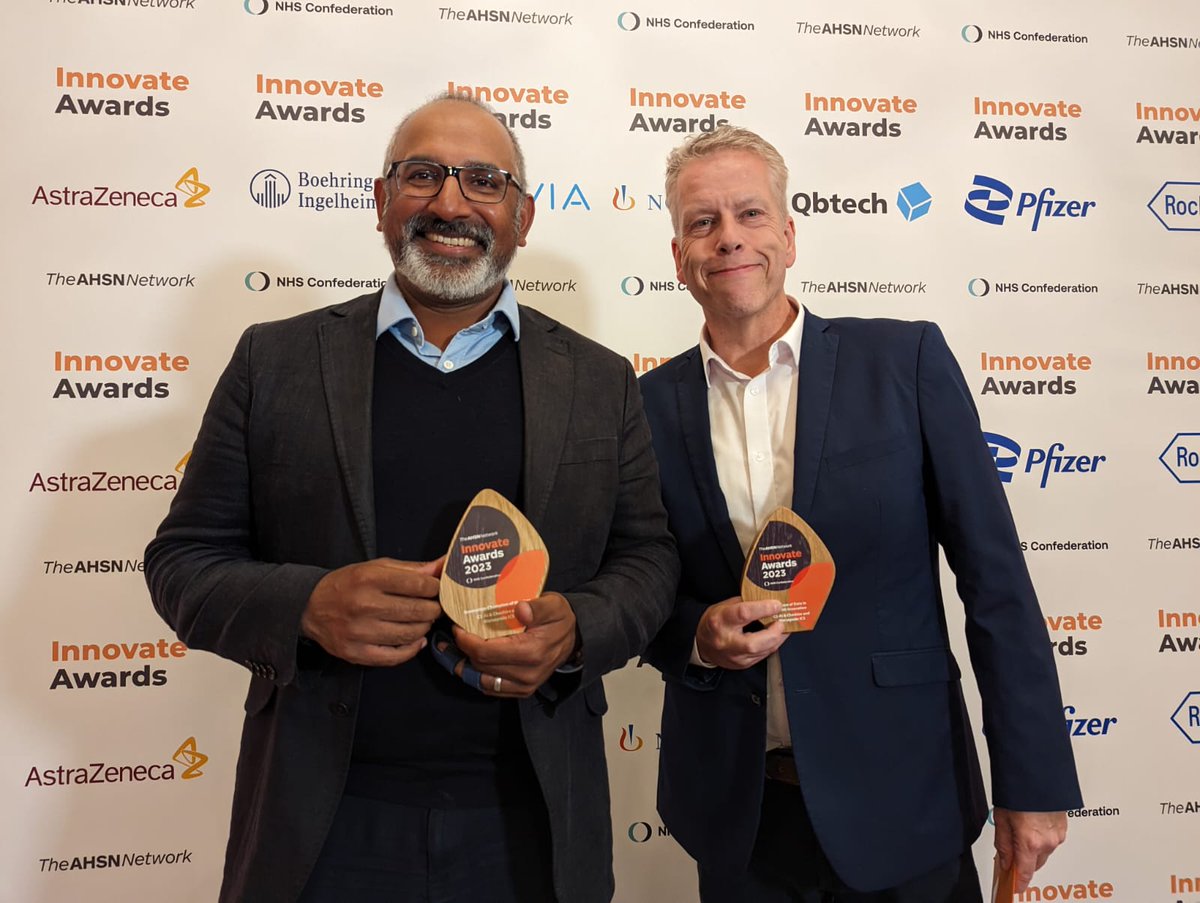 Huge congratulations to @C2AI1 and Cheshire and Merseyside ICS @NHSCandM for winning the award for Best Use of Data in Health Innovation. They were also named Innovation Champion of the Year. #InnovateAwards