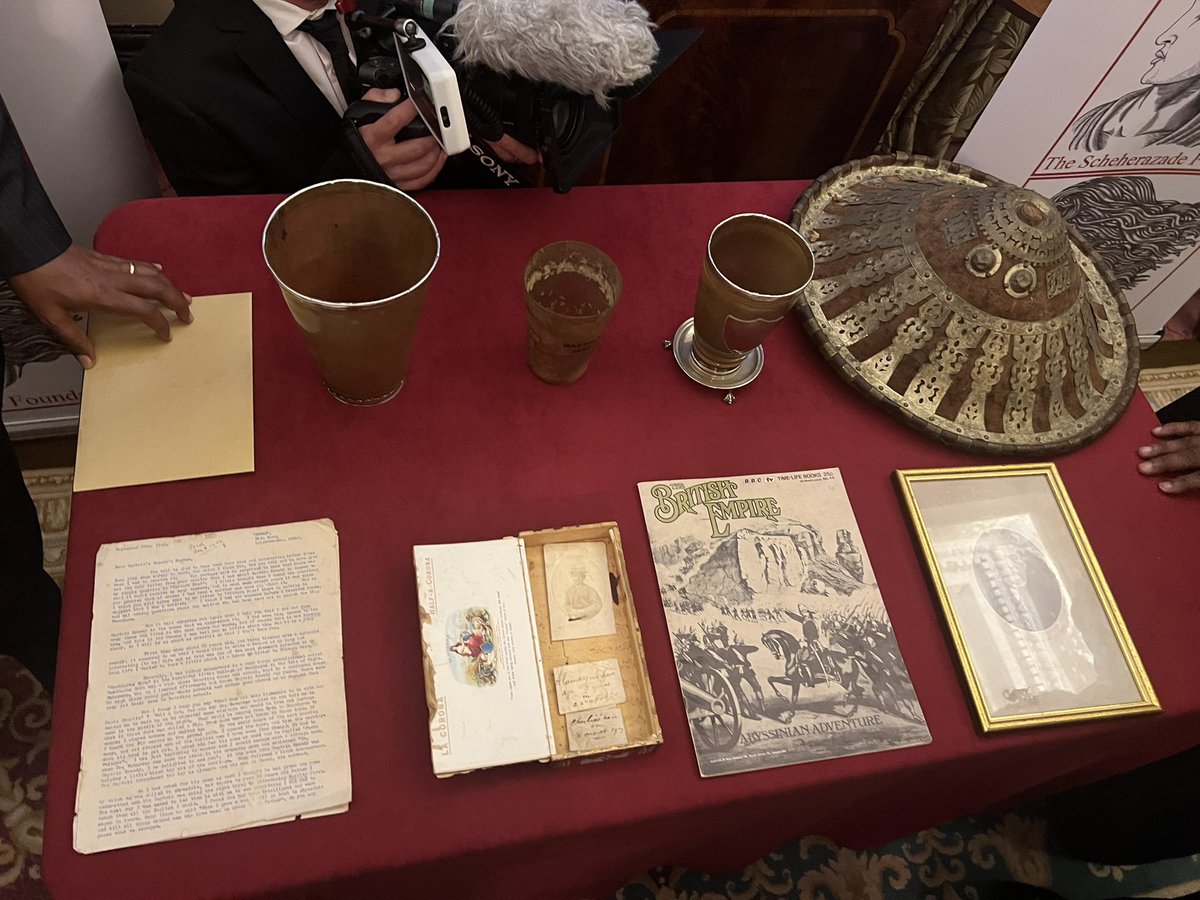 A lock of hair from the head of a 19th-century Ethiopian prince, Prince Alemayehu, the son of King Theodros, has buried at Windsor Castle is handed over this evening by Speedy’s family to representatives of the long-deceased prince's home country in a private ceremony in London.