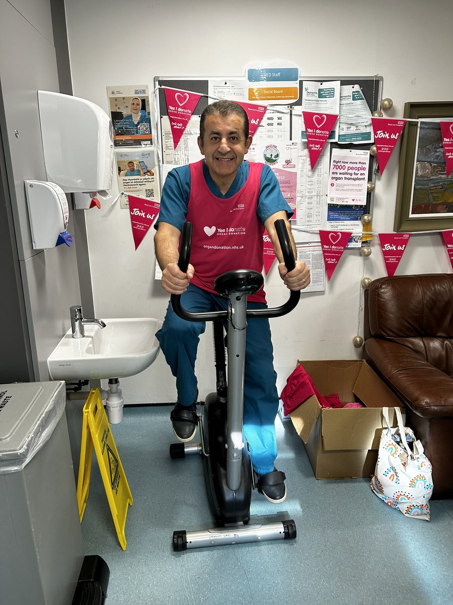 kathryn_h_c's tweet photo. #TeamYG clocking up the miles for @R4R2023 - over 9,500km for #TeamBetsi so far 💪 #OrganDonation #OrganDonationWeek ❤️ @YGEDBangor https://t.co/R01Deb1PSW