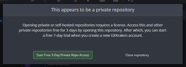 jimgale's tweet photo. @GitKraken also, please communicate how to deal with it. 1 of my 4 machines still has this. Restarting didn't help. https://t.co/txZBkaQ8rd